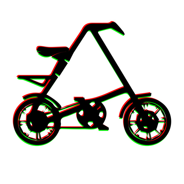convertible city bicycle - Vector, Image