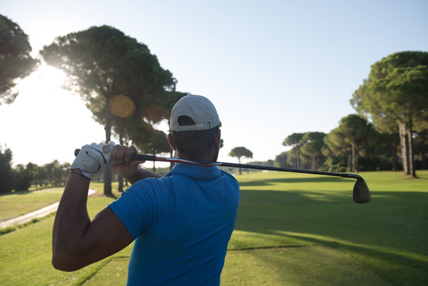 golf player hitting shot - Fotó, kép
