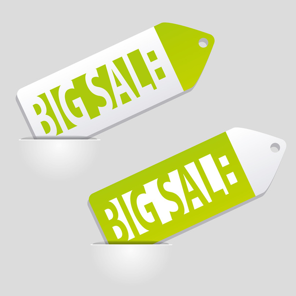 Big sale tags - Vecteur, image