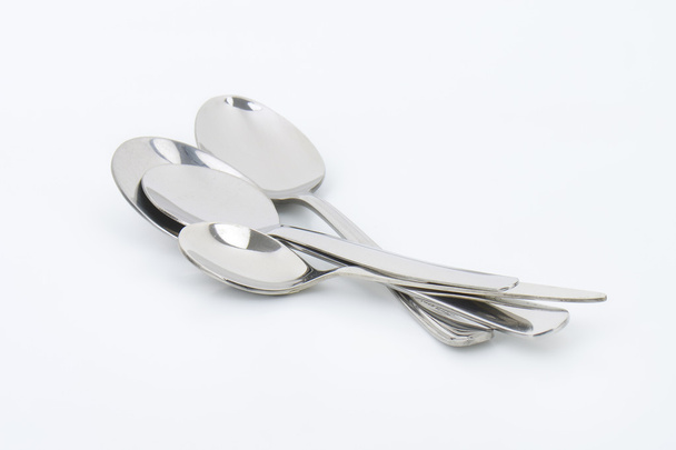 four metal spoons - Photo, Image