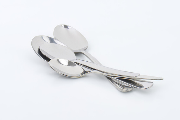cuatro cucharas de metal
 - Foto, Imagen