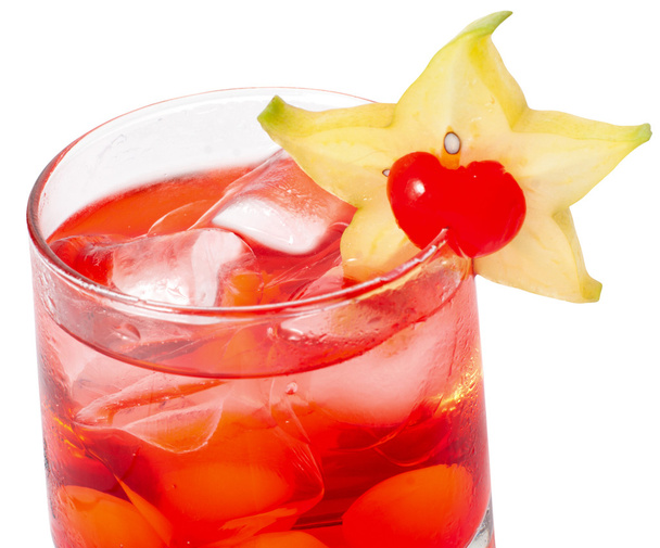 Cocktaile rosso con tonico e granatina
 - Foto, immagini