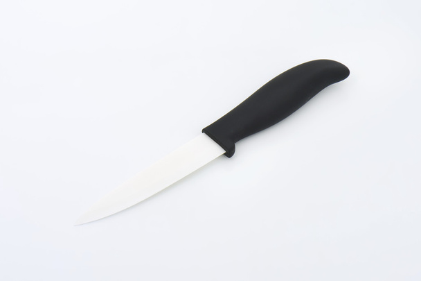 kitchen knife with black handle - Photo, Image