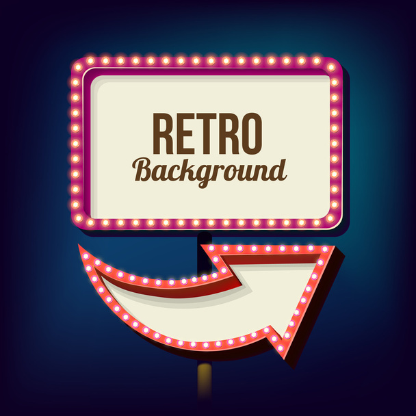 Vintage Night 3D advertising sign - Photo, image