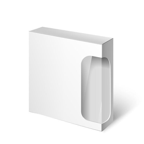 Boîte de paquet blanche. Modèle de maquette
 - Photo, image