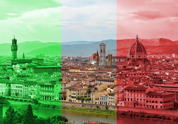 Szép kilátás nyílik Firenze Olaszország, a kupola a Dóm - Fotó, kép