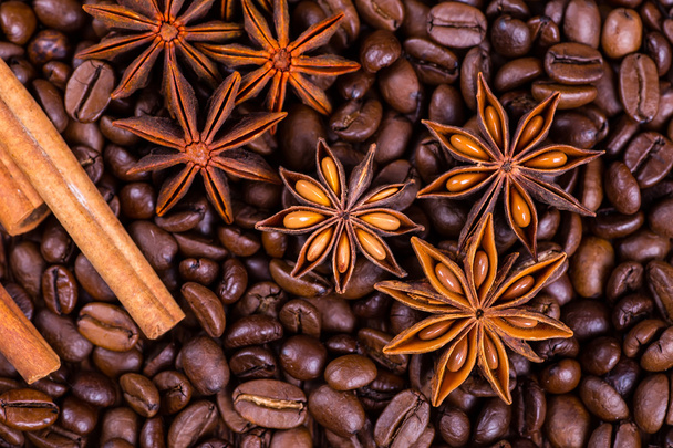 black coffee on a wooden background - Foto, imagen