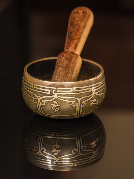 Тибетський миску з деревини - Фото, зображення