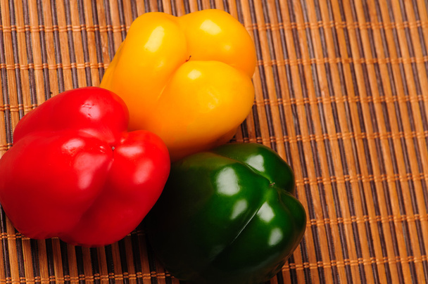 yellow, red and green  peppers  - Fotoğraf, Görsel