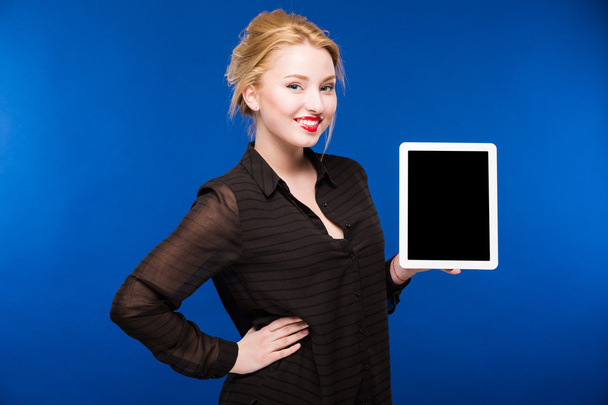 girl with a tablet in hands - Photo, image