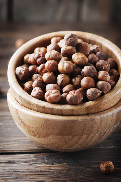 Raw healthy hazelnuts - Фото, зображення