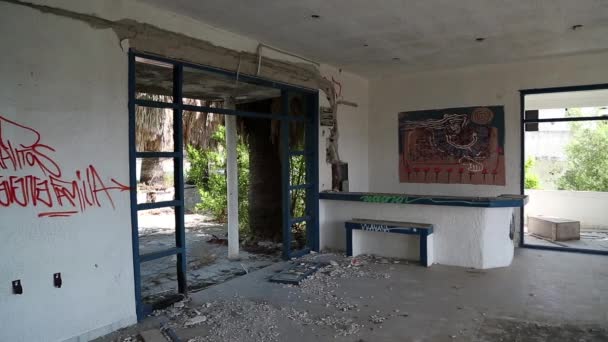 belső tér elhagyatott szállodában - Felvétel, videó