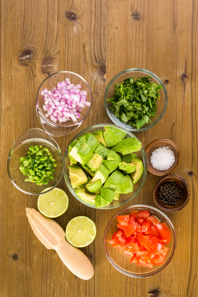 Preparing homemade guacamole - Photo, Image