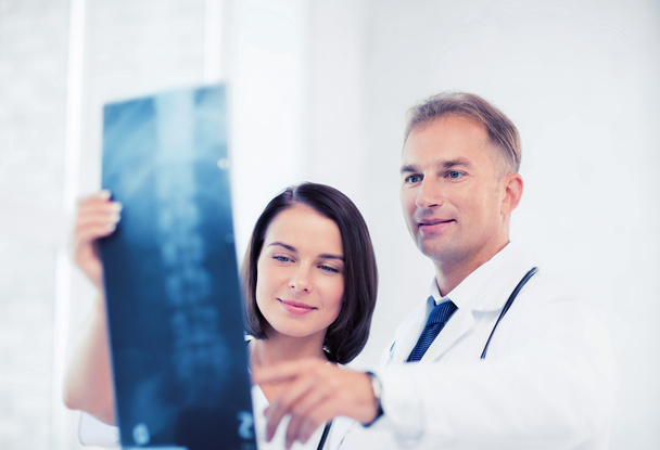 two doctors looking at x-ray - Photo, Image