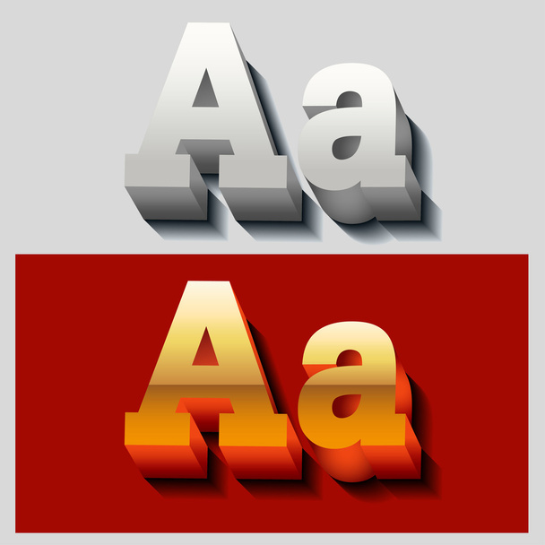 Stylish volumetric 3d letter - Vector, Image