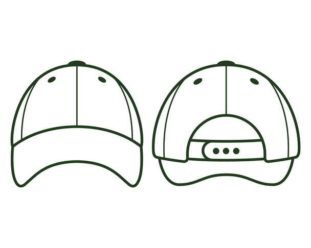 Gorra de béisbol Vector
 - Vector, imagen