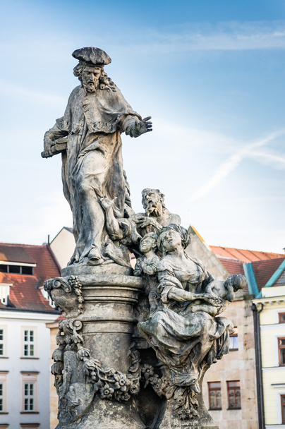 Posąg St. Ivo Charles Bridge - Zdjęcie, obraz