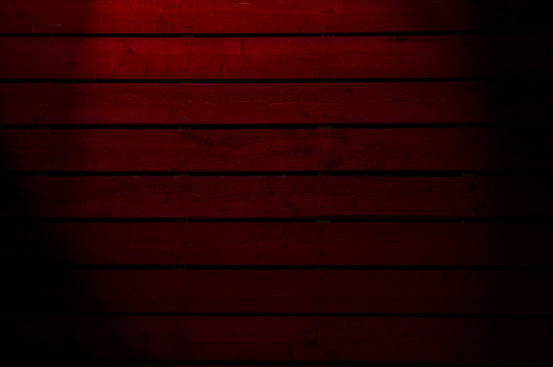 Old  dark red painted wooden wall  - texture or background - Fotoğraf, Görsel
