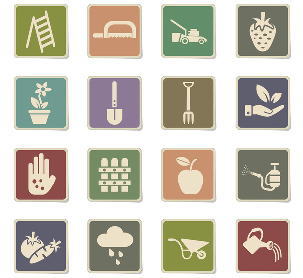 Set di icone di giardinaggio
 - Vettoriali, immagini