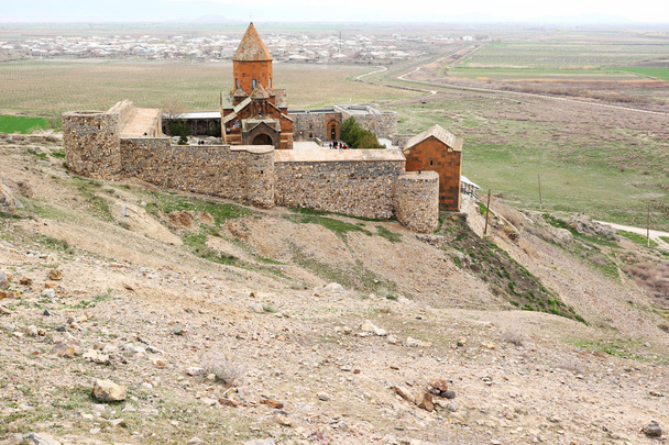 Ősi kolostor Khor Virap Örményország - Fotó, kép