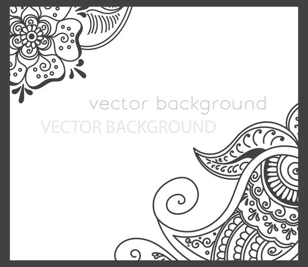 abstract vector pattern of a tattoo henna - Vecteur, image