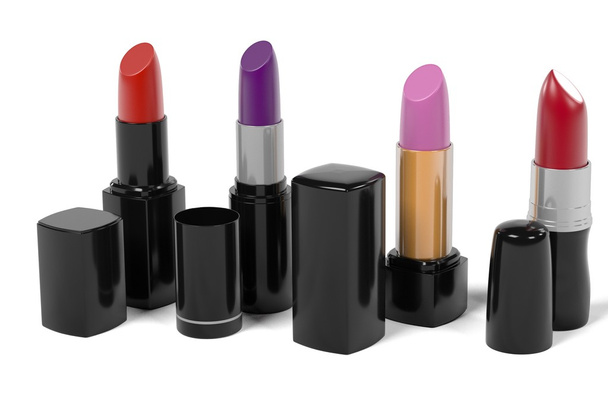 3d renderings of lipsticks set - Photo, Image