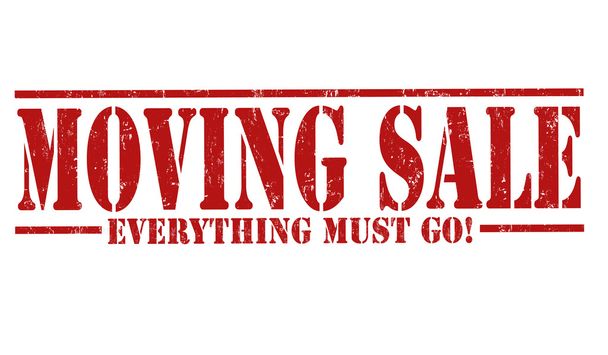 Moving sale stamp - Vector, Image