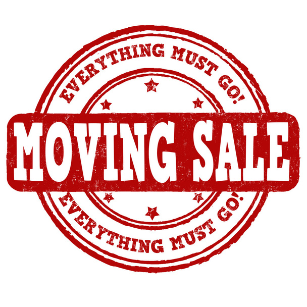 Moving sale stamp - Vector, Image