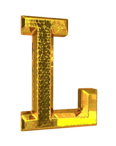 Gold metal letter - Photo, Image