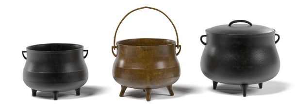 3d renderings of alchemy pots - Photo, Image