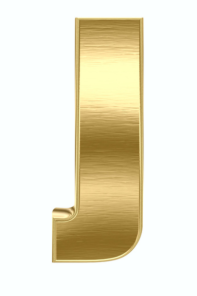 Gold metal letter - Foto, afbeelding