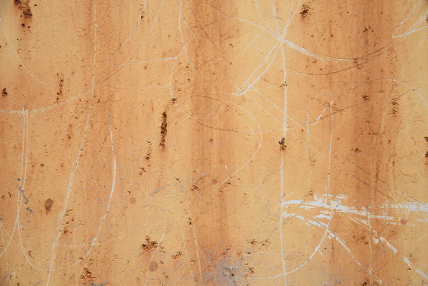Λεκέδες σκουριάς στον τοίχο σκυροδέματος - Φωτογραφία, εικόνα