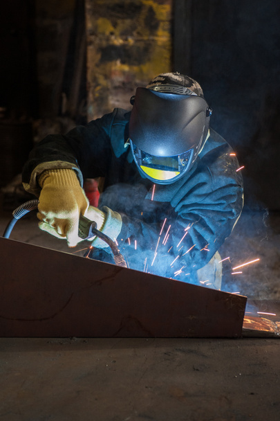 worker welding metal - Photo, Image