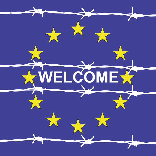 Bienvenue en Europe
 - Vecteur, image