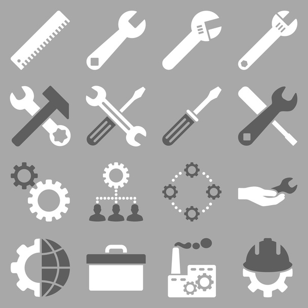 Options And Service Tools Icon Set - Vector, imagen