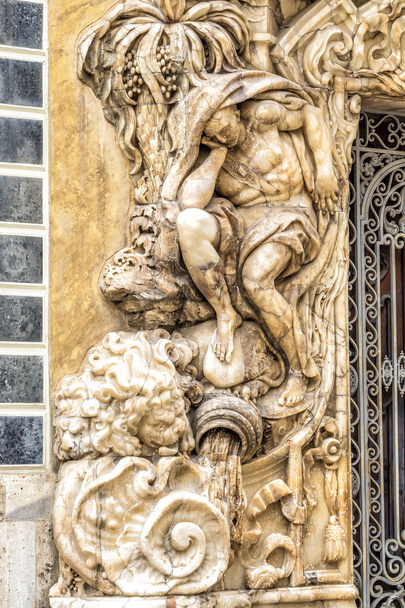 Palace Marques De Dos Aguas facade in alabaster in Valencia, Spa - Photo, Image