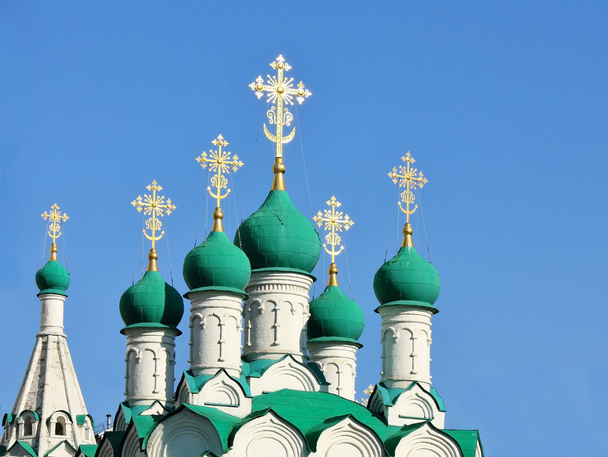 Green churches domes - Foto, afbeelding