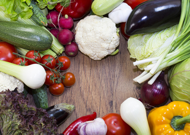 Antecedentes de verduras y verduras frescas
  - Foto, Imagen