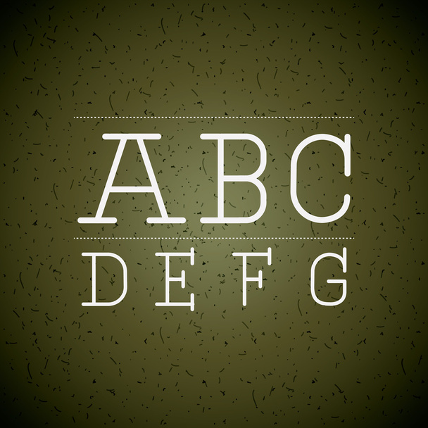 alfabet geschreven op krijt raadsontwerp - Vector, afbeelding
