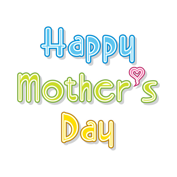 happy mother day - Vecteur, image
