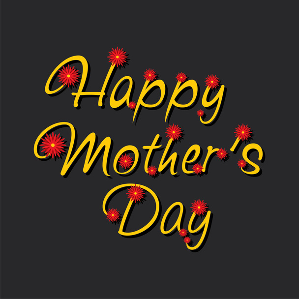 happy mother day - Διάνυσμα, εικόνα