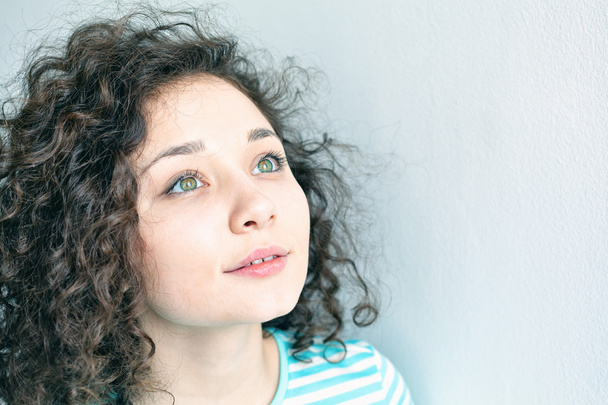 Portrait of a girl with big eyes - Fotoğraf, Görsel