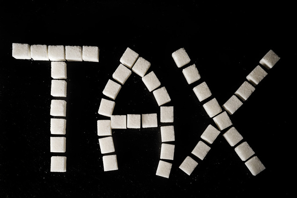 Εικονογράφηση για νέο φόρο ζάχαρης που εισήγαγε - Φωτογραφία, εικόνα