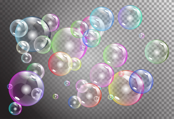 бульбашки дощу на прозорому фоні
 - Вектор, зображення