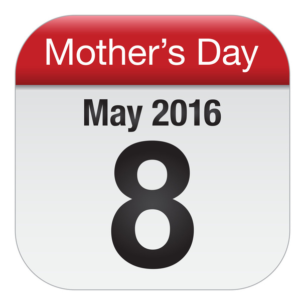 Mothers day calendar - Vector, Image