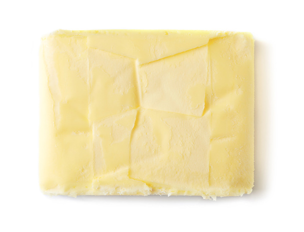 beurre sur fond blanc - Photo, image