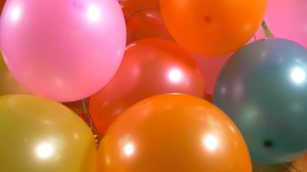 Happy Birthday colorful balloons - Footage, Video