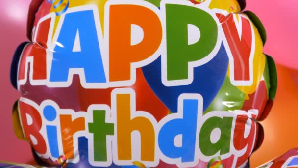 Gelukkige verjaardag bericht op ballonnen - Video