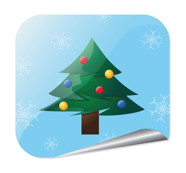 Illustrazione vettoriale dell'albero di Natale - Vettoriali, immagini
