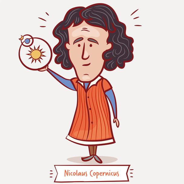 Nicolaus Kopernikusz csillagász - Vektor, kép